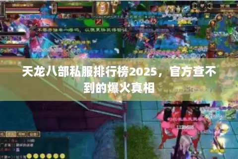 天龙八部私服排行榜2025，官方查不到的爆火真相