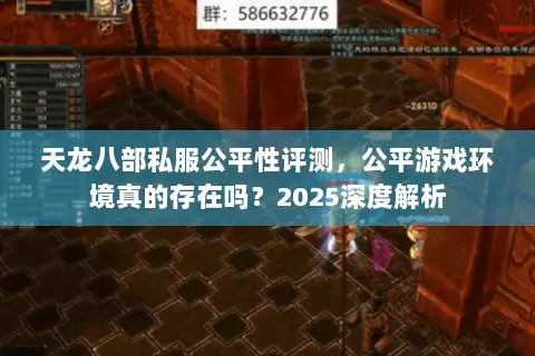 天龙八部私服公平性评测，公平游戏环境真的存在吗？2025深度解析