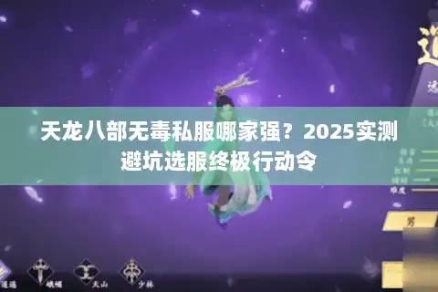 天龙八部无毒私服哪家强?2025实测避坑选服终极行动令 天龙八部无毒私服哪家强?2025实测避坑选服终极行动令