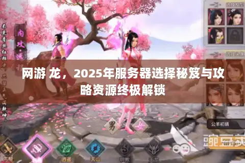 网游 龙，2025年服务器选择秘笈与攻略资源终极解锁