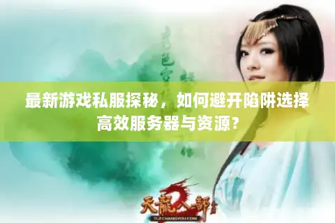 最新游戏私服探秘，如何避开陷阱选择高效服务器与资源？