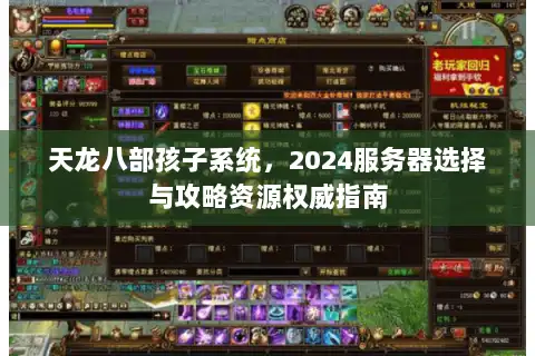 天龙八部孩子系统，2024服务器选择与攻略资源权威指南
