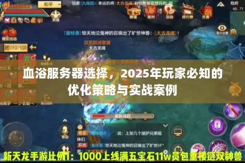 血浴服务器选择，2025年玩家必知的优化策略与实战案例