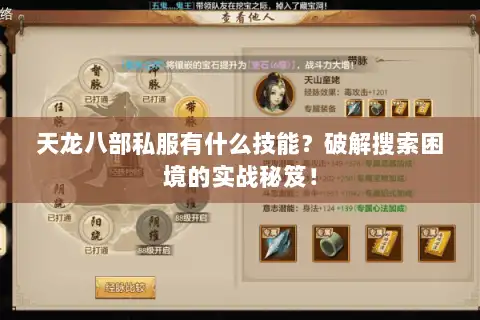 天龙八部私服有什么技能？破解搜索困境的实战秘笈！