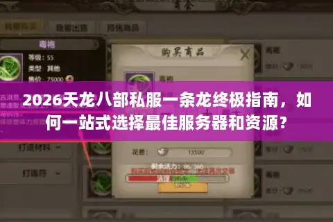 2026天龙八部私服一条龙终极指南，如何一站式选择最佳服务器和资源？