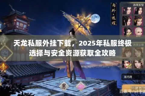 天龙私服外挂下载，2025年私服终极选择与安全资源获取全攻略