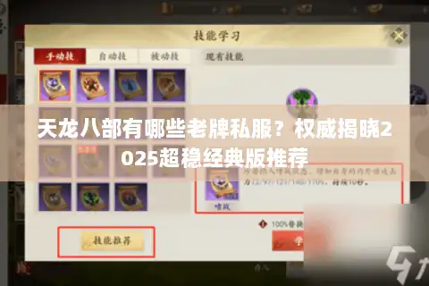 天龙八部有哪些老牌私服？权威揭晓2025超稳经典版推荐