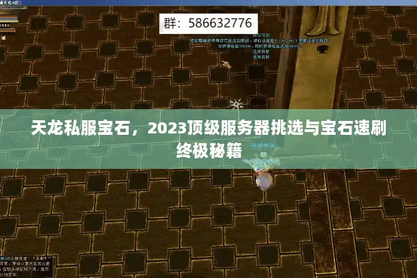 天龙私服宝石，2023顶级服务器挑选与宝石速刷终极秘籍