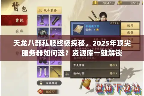 天龙八部私服终极探秘，2025年顶尖服务器如何选？资源库一键解锁