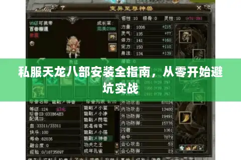 私服天龙八部安装全指南，从零开始避坑实战