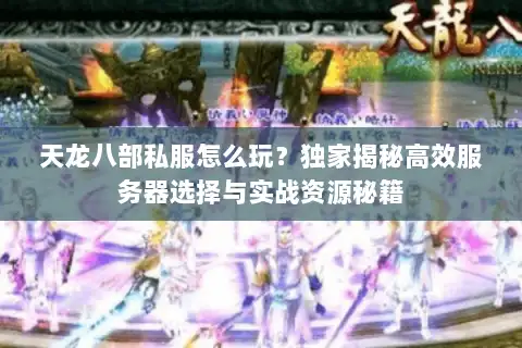 天龙八部私服怎么玩？独家揭秘高效服务器选择与实战资源秘籍