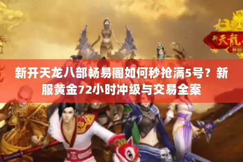 新开天龙八部畅易阁如何秒抢满5号？新服黄金72小时冲级与交易全案