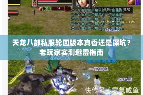 天龙八部私服轮回版本真香还是深坑？老玩家实测避雷指南