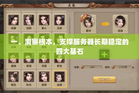 一、洞察根本，支撑服务器长期稳定的四大基石