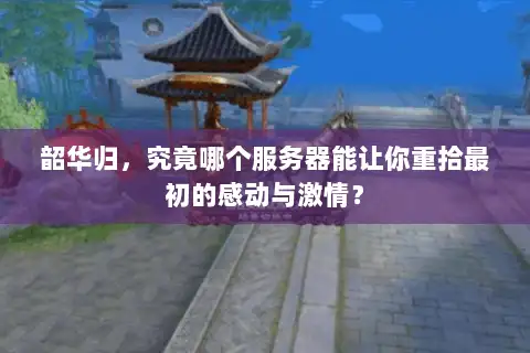 韶华归，究竟哪个服务器能让你重拾最初的感动与激情？