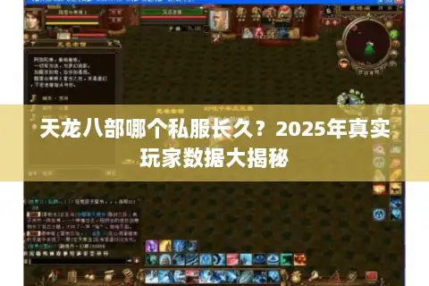 天龙八部哪个私服长久？2025年真实玩家数据大揭秘