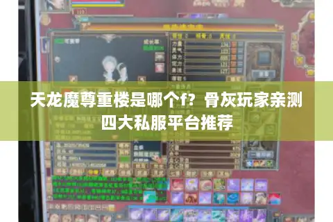 天龙魔尊重楼是哪个f?骨灰玩家亲测四大私服平台推荐 天龙魔尊重楼是哪个f?骨灰玩家亲测四大私服平台推荐