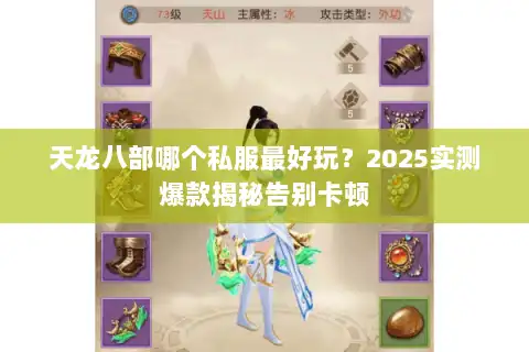 天龙八部哪个私服最好玩？2025实测爆款揭秘告别卡顿