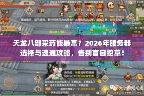 天龙八部采药能暴富？2026年服务器选择与速通攻略，告别盲目挖草！