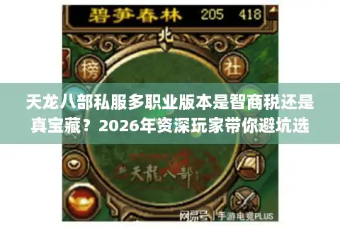 天龙八部私服多职业版本是智商税还是真宝藏？2026年资深玩家带你避坑选服