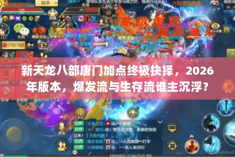 新天龙八部唐门加点终极抉择，2026年版本，爆发流与生存流谁主沉浮？