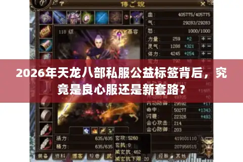 2026年天龙八部私服公益标签背后，究竟是良心服还是新套路？