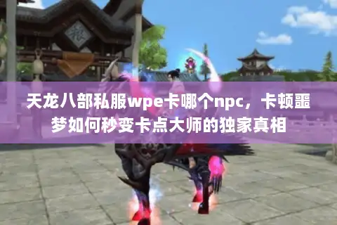 天龙八部私服wpe卡哪个npc，卡顿噩梦如何秒变卡点大师的独家真相