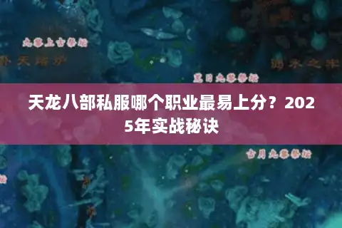 天龙八部私服哪个职业最易上分？2025年实战秘诀