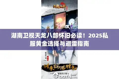 湖南卫视天龙八部怀旧必读！2025私服黄金选择与避雷指南