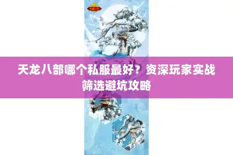 天龙八部哪个私服最好？资深玩家实战筛选避坑攻略