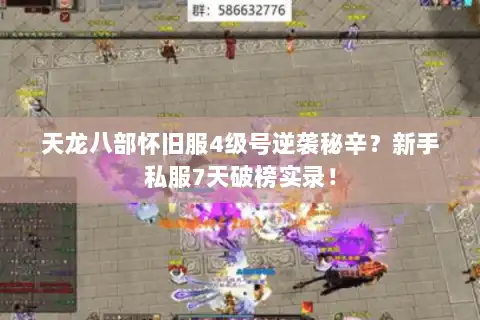 天龙八部怀旧服4级号逆袭秘辛？新手私服7天破榜实录！