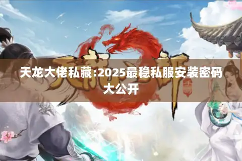 天龙大佬私藏:2025最稳私服安装密码大公开