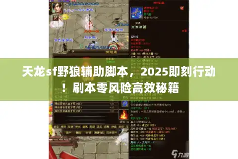 天龙sf野狼辅助脚本,2025即刻行动!刷本零风险高效秘籍 天龙sf野狼辅助脚本,2025即刻行动!刷本零风险高效秘籍