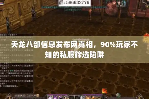 天龙八部信息发布网真相，90%玩家不知的私服筛选陷阱