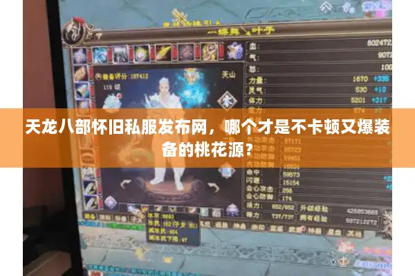 天龙八部怀旧私服发布网，哪个才是不卡顿又爆装备的桃花源？