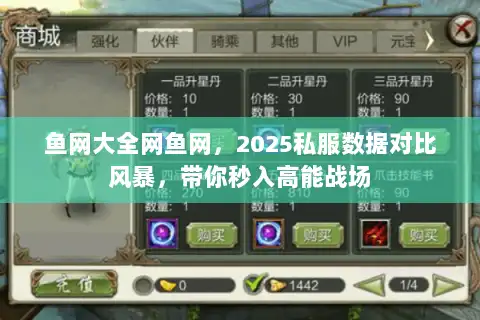 鱼网大全网鱼网，2025私服数据对比风暴，带你秒入高能战场
