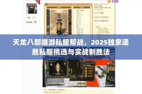 天龙八部端游私服帮战，2025独家速胜私服挑选与实战制胜法