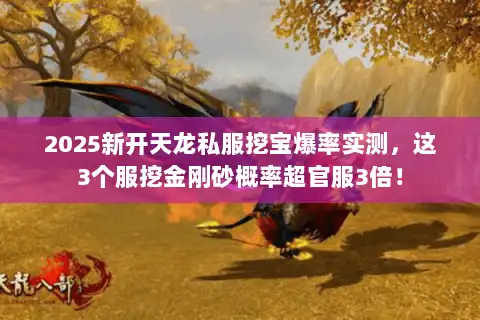 2025新开天龙私服挖宝爆率实测，这3个服挖金刚砂概率超官服3倍！