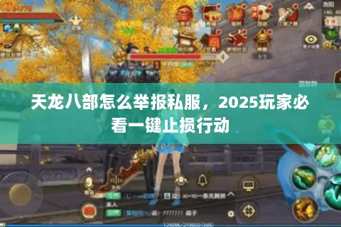 天龙八部怎么举报私服,2025玩家必看一键止损行动 天龙八部怎么举报私服,2025玩家必看一键止损行动