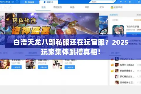 白浩天龙八部私服还在玩官服？2025玩家集体跳槽真相！