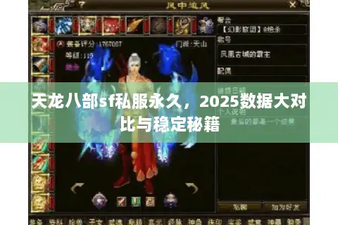天龙八部sf私服永久，2025数据大对比与稳定秘籍