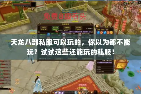 天龙八部私服可以玩的，你以为都不能玩？试试这些还能玩的私服！