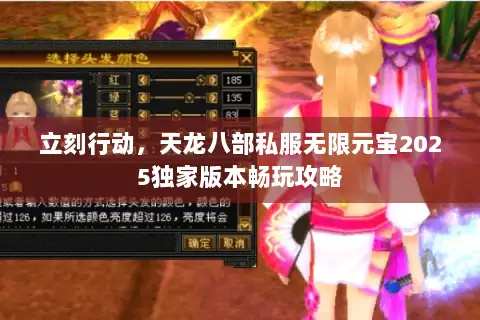立刻行动,天龙八部私服无限元宝2025独家版本畅玩攻略 立刻行动,天龙八部私服无限元宝2025独家版本畅玩攻略