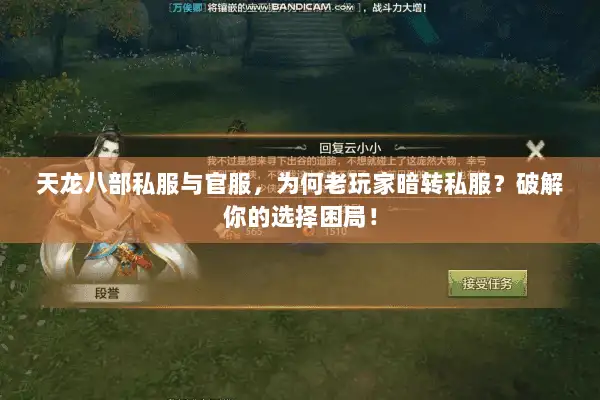 天龙八部私服与官服,为何老玩家暗转私服?破解你的选择困局! 天龙八部私服与官服,为何老玩家暗转私服?破解你的选择困局!