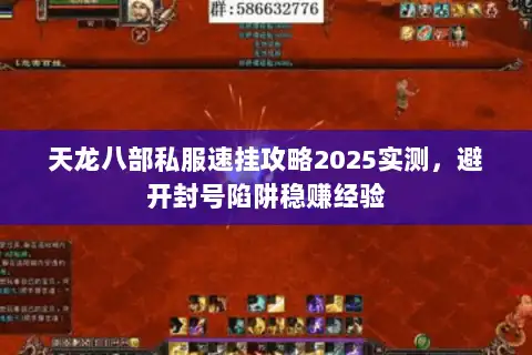天龙八部私服速挂攻略2025实测，避开封号陷阱稳赚经验