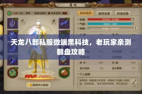天龙八部私服微端黑科技，老玩家亲测翻盘攻略