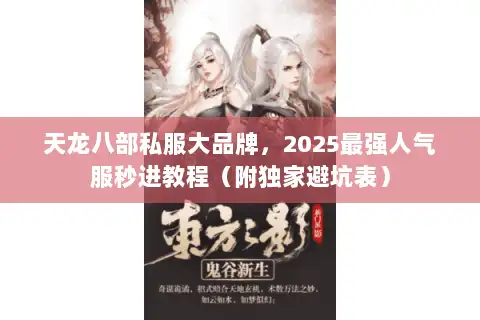 天龙八部私服大品牌，2025最强人气服秒进教程（附独家避坑表）
