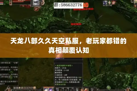 天龙八部久久天空私服，老玩家都错的真相颠覆认知