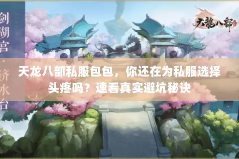 天龙八部私服包包，你还在为私服选择头疼吗？速看真实避坑秘诀