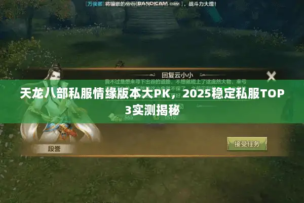 天龙八部私服情缘版本大PK，2025稳定私服TOP3实测揭秘